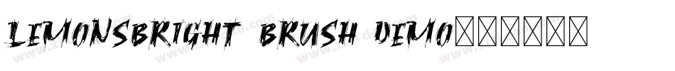 Lemonsbright brush demo字体转换